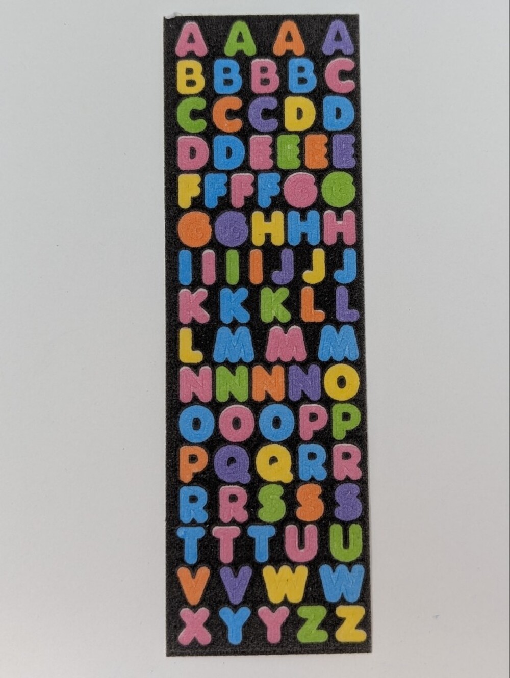 Sandylion Stickers Alphabet Colourful Fuzzy Vintage